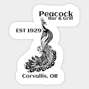 Peacock Bar & Grill Sticker